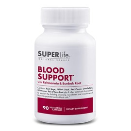 Blood Support - with Rehmannia, Dandelion, Red Clover, Burdock Yellow Dock, Echinacea & Pau D'Arco | Promotes Building, Cleansing, Nourishment & Circulation of Blood | Supplement - 90 Capsules