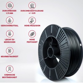 Pink 3D PET-G + 10 CF Filament 1.75 mm for 3D Printers | Printing Materials Light Glossy PETG 3D Printer Filament | Filament 3D Printing Materials Carbon Fibre | Black Spool 0.5 kg