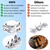 JIPIMON Dog Training Collar, Adjustable Stainless Steel Collar with Quick