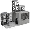 Military Scene Building Set - WW2 Military Prison, Includes Closed