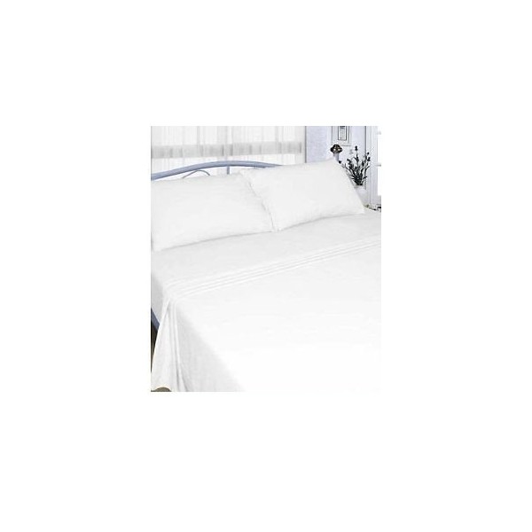 RAYYAN Linen 100% Brushed Cotton Flannelette Fitted Sheet Or Pillowcases, Luxury Thermal Soft and Cosy 25cm / 10" Fitted Bed Sheet (White, DOUBLE)