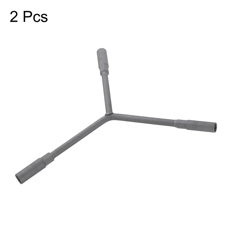 HARFINGTON 2pcs Y-Shaped 3 Way Socket Wrench 8mm 9mm 10mm