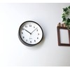 KATOMOKU plywood wall clock, 13 km-84BRC, Brown, Radio Clock, Continuous
