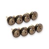 Infinity Decor Pack of 8 Emerald Black & Golden Floral