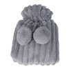 Hot Water Bag PVC Plush Fabric Cover Wide Mouth Design
