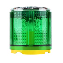 QXMH Solar Strobe Warning Light: Bright Solar Emergency Strobe Warning Light, Strong Magnetic Base Flashing Lamp, Waterproof LED Safety Outdoor (Green)