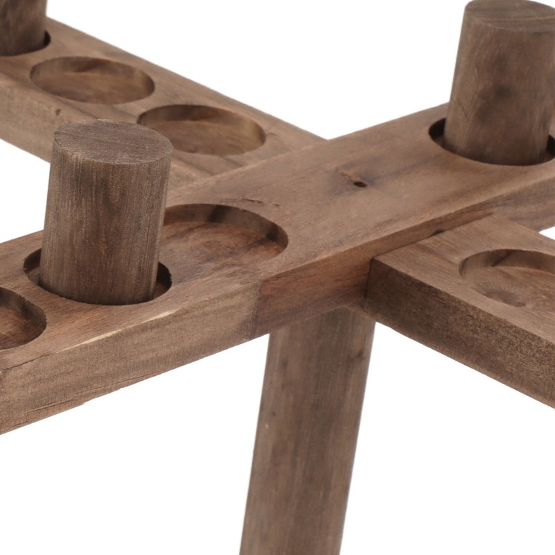 Hook and Ring Game for Four Players Wooden Hooks Fast