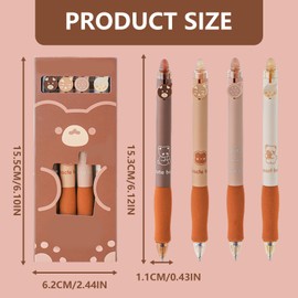 FunnAura 8PCS Pens with Rubbers on the end Cute Kawaii, Rub Out Pens animals for Kids Adults Writing Stationary School