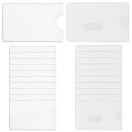 SHYSBV Pack of 20 NFC Protective Case Hard Plastic - Transparent EC Card Sleeves, Security Against Data Theft for Credit Cards, Bank Cards & ID Cards, transparent, Minimalist