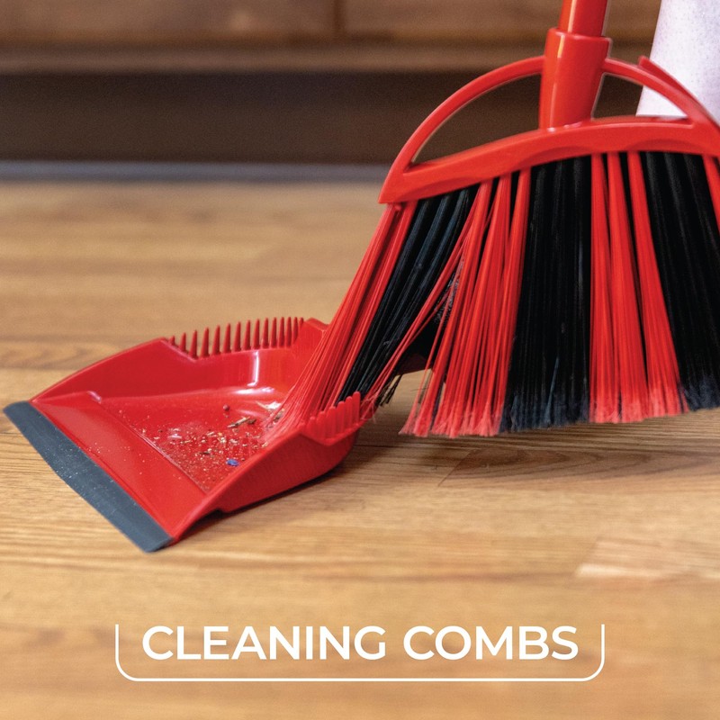 O-Cedar One Sweep Broom with Step-On Dustpan | Remove 99%