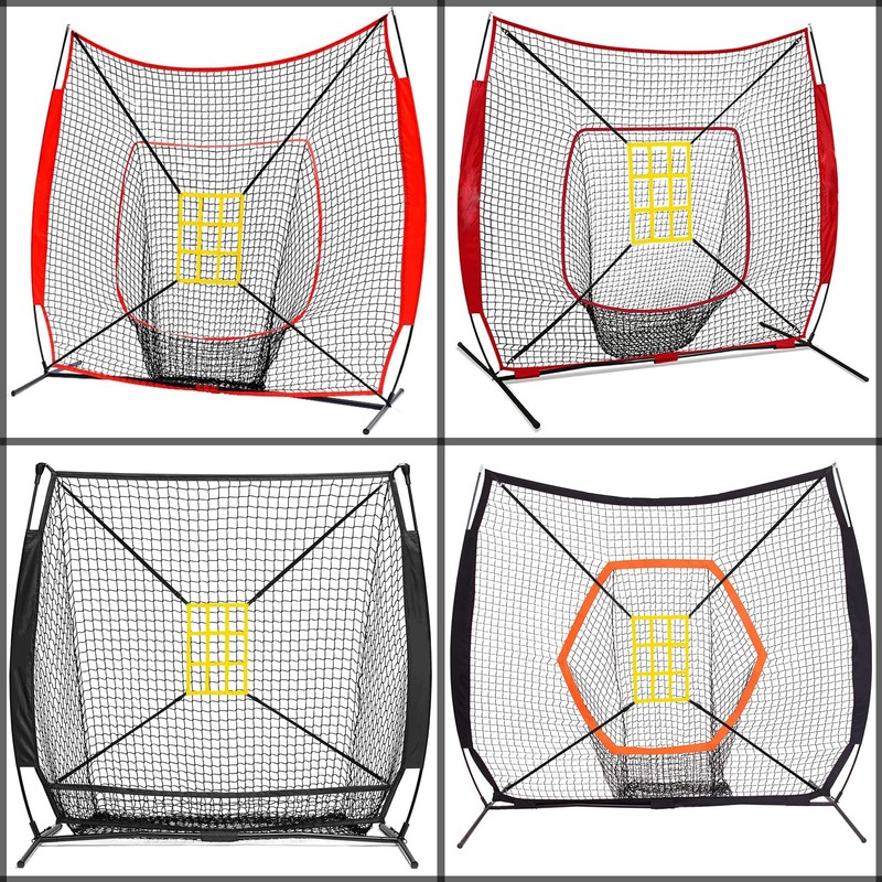 AOLIGEIJS Baseball Net Adjustable Strike Zone Target… (Strike Zone Pro,