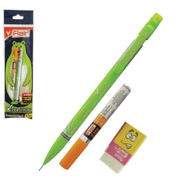 0.7mm FLAIR X-Tra Strong 2B Mechanical Pencils Rubber Tipped (GREEN Body)
