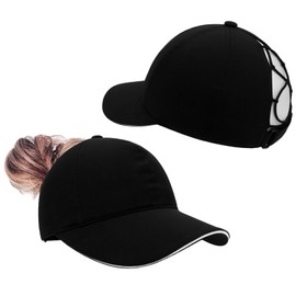 YAMEE Baseball Cap, Women's Ponytail Summer, Horsetail Hats, Women's Baseball Cap, Women's Baseball Cap, Waterproof, Sports Hat, Lightweight, Soft, Breathable, Hats for Women, Sun Protection, Quick