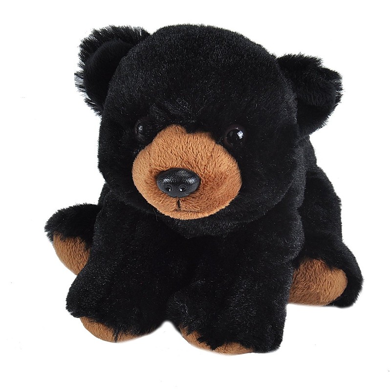 Wild Republic Black Bear Plush, Stuffed Animal, Plush Toy, Gifts