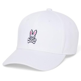 Psycho Bunny Classic Baseball Cap (White)