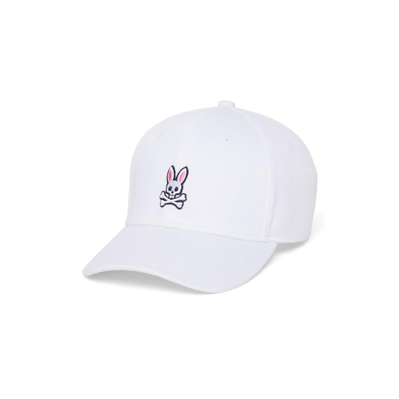 Psycho Bunny Classic Baseball Cap (White)