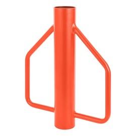 T Post Driver with Handles 12 LB Metal Fence Post Driver for U Fence Post Wooden Post Chainlink Fence,Heavy Duty Hand Post Pounder with Handle (Orange)