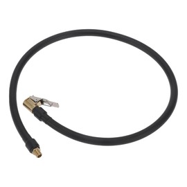 A ABSOPRO Tire Inflator Extension Tube Durable 27.56inch M8x0.8 12.6mm OD Air Pump Extend Hose Adapter Tire Valve Rubber Black 1pc