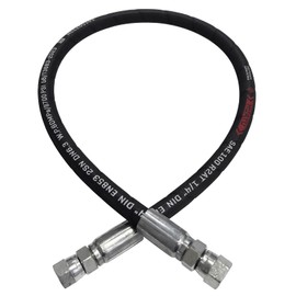 1/4 Hydraulic Hose with 1/4inch JIC 37° Female Hydraulic Hose Fittings 2 Ends (18inch)