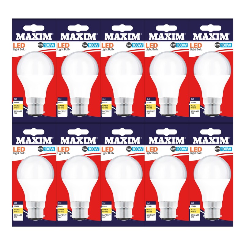 Maxim LED GLS Bayonet Cap (Warm White) - 16watt (100watt)