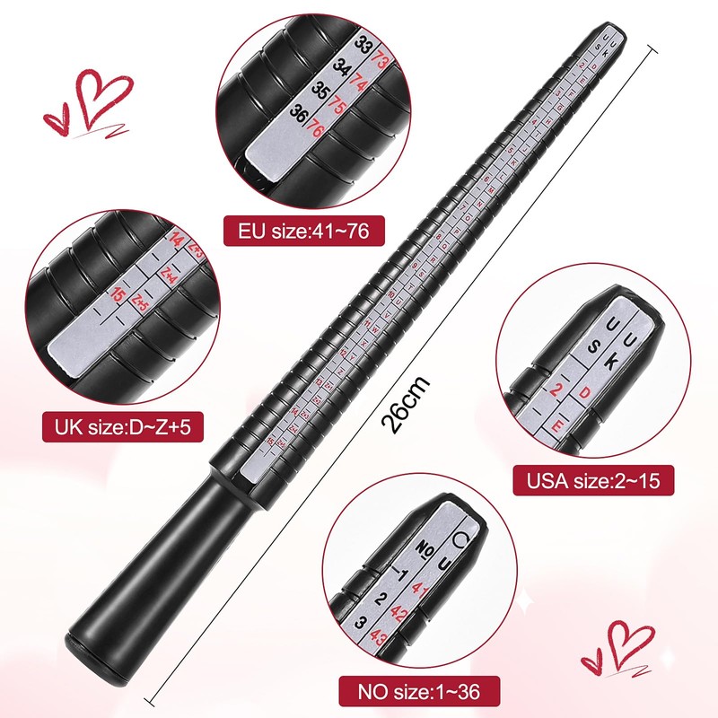 4 Piece Ring Sizer Set, Ring Sizer Ring, Ring Measurer,