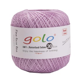 golo Crochet Thread size 30 for hand knitting Lilac colour-153