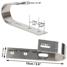 Globooluek Solar Panel Hooks Stainless Steel Solar Panel Holder Brackets Balcony Solar Hooks (Pack of 2)