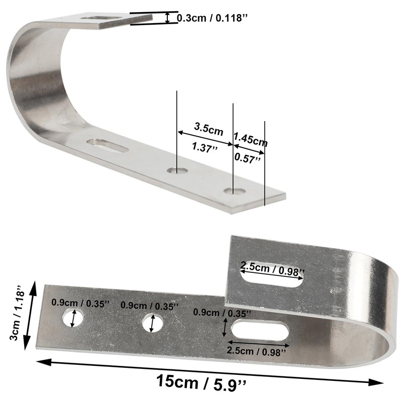 Globooluek Solar Panel Hooks Stainless Steel Solar Panel Holder Brackets