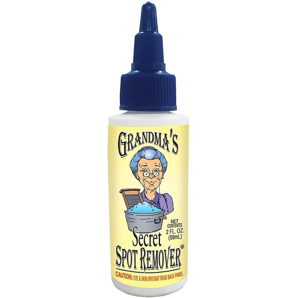 Grandma's Secret Spot Remover - Chlorine, Bleach and Toxin-Free Stain Remover - Stain Remover for Clothes - Fabric Stain Remover Removes Oil, Paint, Blood and Pet Stains – 2 Ounce