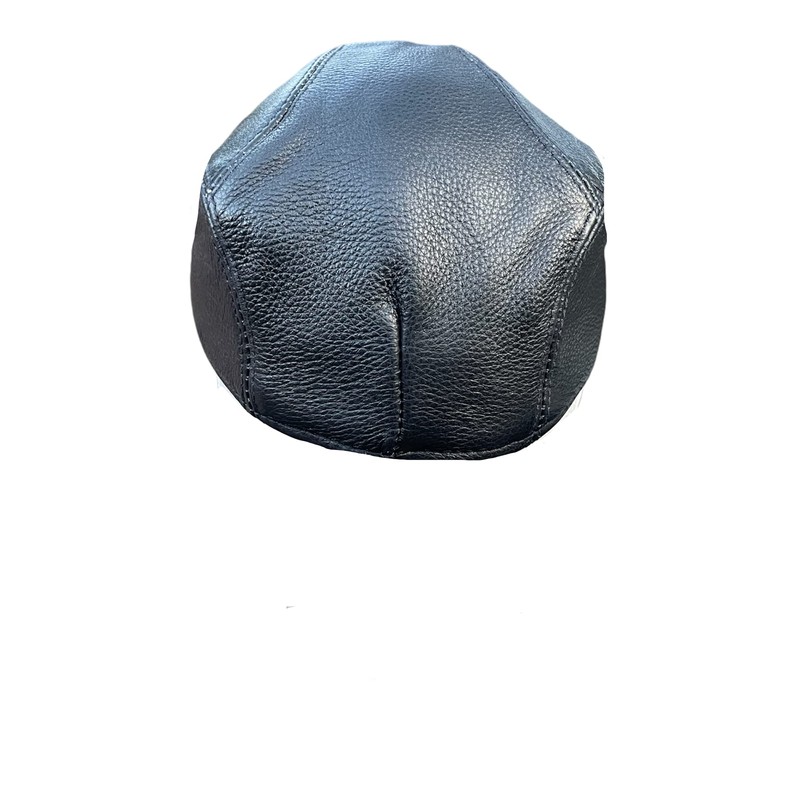 italianboy2018 Real Leather Ivy Flat, Oldman, Driver Cabbie Hat/Cap (Size: