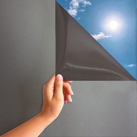 MARAPON Pellicola per Vetri Finestre Colore Antracite 0,30x2 m con Adesione Statica Senza Colla per Privacy e Protezione UV Ideale per Finestre Bagno e Ufficio