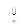 Riedel Champagne Flute - Crystal Glass - 8,454oz (full) -