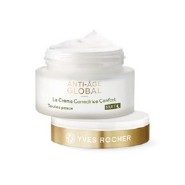 Yves Rocher Crema facial de noche Antienvejecimiento Global Age 50 ml