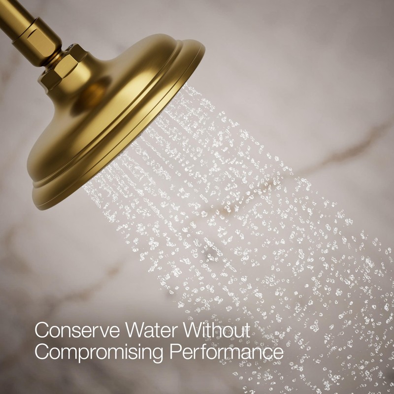 Kohler 72774-G-2MB Artifacts® Single-function showerhead, 1.75 gpm, Vibrant Brushed Moderne