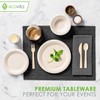 100% Bamboo Forks Spoons Knives Cutlery Combo Set - 380
