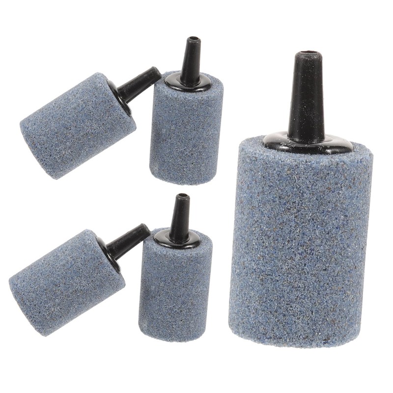 WOONEKY Aquarium Accessories 5pcs Air Stones for Fish Tank Bubble