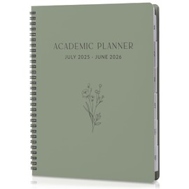 Aesthetic 2025-2026 Academic Planner - A Beautiful 8.5" x 11" Daily Planner for Women or Men with Weekly & Monthly Spreads For The 25-26 School Year - Runs From July 2025 - June 2026
