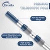 Orvella 16FT Telescopic Pool Pole, 2-Piece Aluminum Adjustable Pool Skimmer