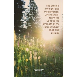 General Worship Bulletin: The Lord Is My Light (Package of 100): Psalm 27:1 (Kjv)