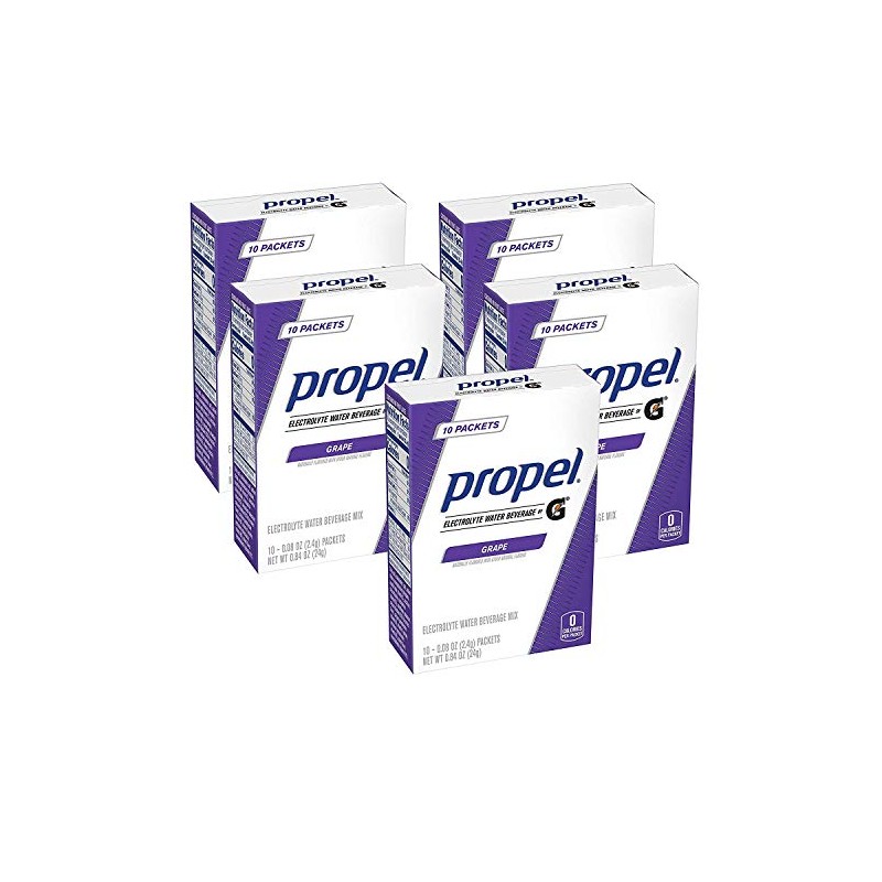 Propel Powder Packets Grape with Electrolytes Vitamins and No Sugar,