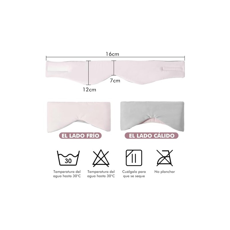 Antifaz para Dormir, Disponible a Doble Cara, Suave y Cómoda,