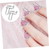 Baluue Nail Diy Kit Removable False Nails Fingernail Rings Adjustable