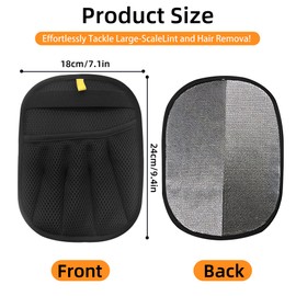 Pet Hair Remover, Reusable Pet Hair Remover Glove, Double-Sided Electrostatic Dog Cat Hair Remover for Couch, Furniture, Carpet, Curtain, Clothes Upgraded Animal Fur Removal Tool (1 PCS)