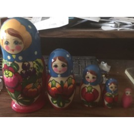 Unbranded Superb  TRADITIONAL RUSSIAN NESTING DOLL 5 PCS  LARGE 6.0* #3