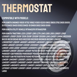 Thermostat for Kubota V1505 V1702 V1902 V1305 V2203 D902 D905 D782 D1105 D1005 D1703 D1402 D1403 D1302 D1402 Replace 1E401-73010 15321-73014 1E401-73012