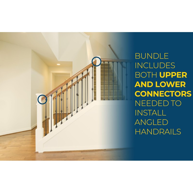 Zipbolt 11.560 Angled Railbolt — Angled Staircase Handrail to Newel