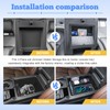 EDBETOS 2PCS Center Console Organizer & Armrest Hidden Storage Box