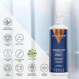 VALQUER Straight Hair Shampoo | 1 L