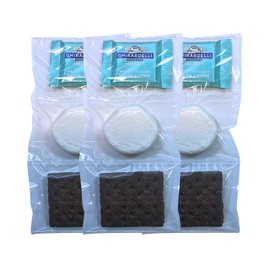 WBB | SMORES KIT STRIP | Individually packaged set : Graham Crackers, Marshmallow, Chocolate | Make delicious smores (25 sets) (Cookies & Mallow)