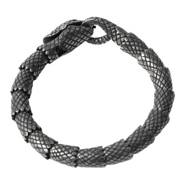 Men Fashionable Snake Bracelet Titanium Steel Unique Elegant Bracelet Jewelry Accessory for Party